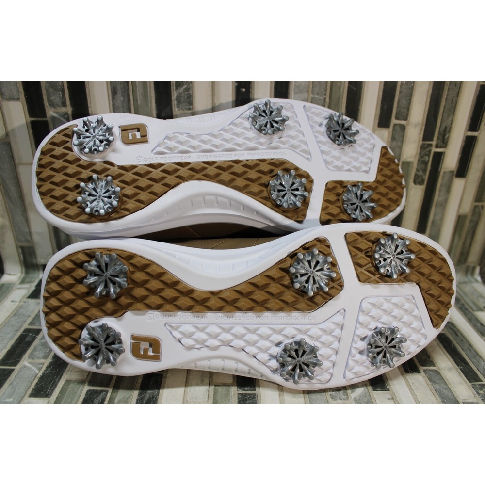 FootJoy Men's Contour Series Golf Shoes 54053 Brown White Size 7 Extra Wide - Picture 9 of 10